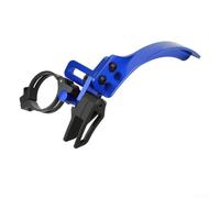 Protector de cadena de aleación de aluminio para tija de sillín de 34,9 mm | Soporte de conversión de desviador delantero para estabilizar la cadena y proteger los pantalones de la grasa | Negro (azul