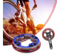 Protector de cadena de aluminio 104BCD para piñones de bicicleta diseñado para bicicletas de carretera (36-38T plateado)