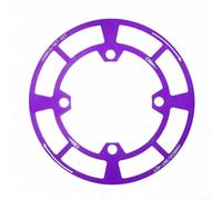Protector de cadena de bicicleta de montaña de aleación de aluminio 104BCD, cubierta de piñón para platos individuales 32T, 34T, 36T, protector de seguridad de disco ligero (púrpura-38T-42T)