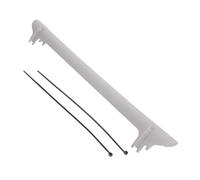 Protector de cadena de bicicleta de plástico con protector de horquilla trasera y cierres de brida adecuado para bicicletas de montaña, carretera y plegables para evitar daños en la cadena (blanco)