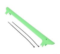 Protector de cadena de bicicleta de plástico con protector de horquilla trasera y cierres de brida adecuado para bicicletas de montaña, carretera y plegables para evitar daños en la cadena (verde)