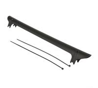 Protector de cadena de bicicleta de plástico para horquilla trasera MTB Road plegable marco de bicicleta protector contra arañazos con bridas reutilizables negro (negro)