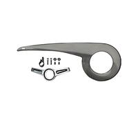 Protector de cadena de bicicleta para 38-40T, protector de cadena de bicicleta de repuesto para ciclismo al aire libre, ligero, duradero, argente + hebilla trasera