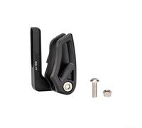 Protector de cadena MTB de 31,8 mm para protector de bicicleta de grava | Tamaño de abrazadera de 34,9 mm, cuerpo de aluminio CNC, inserto de guía de acero plástico, acabado negro