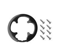 Protector de cadena para bicicleta, anillo protector de cadena 42T, universal, MTB, exterior, ciclismo para bicicleta, piñón, bielas, cubierta protectora (color: negro)