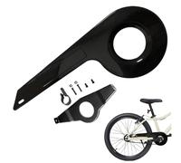 Protector de cadena para bicicleta para niños, cubierta de cadena de PP negra, accesorio de bicicleta resistente que se adapta a 32-36 dientes
