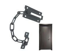 Protector de cadena para puerta,Protector de cadena para puerta de seguridad - Candados de cadena de metal resistentes al óxido,Cerradura de cadena con pestillo antirrobo, pestillo de puerta pulido, c