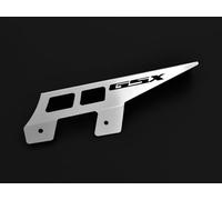 Protector de cadena para Suzuki GSX 600 F BJ 1990 - 07 / GSX 750 F BJ 1990 - 2006 / GSX 1100 F BJ 1990 - 96, con logotipo plateado IBEX