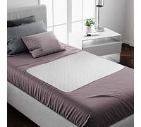 Protector de cama lavable sin pliegues, paquete de 1, el mejor protector de colchón antideslizante para incontinencia y humedad de la cama, 90x85 cm, color blanco