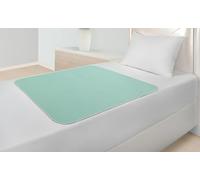 Protector de cama para incontinencia lavable - 85 x 90 cm - Sin alas - Alta absorción y antideslizante - Lavable hasta 95 °C - Impermeable - Transpirable - Verde Menta