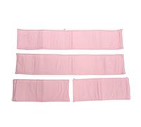 Protector de cama para niños pequeños, protección de seguridad, cama lateral reforzada para bebés resistencia a colisiones, cuidado dental suave para niños camas para recién nacidos (rosa)