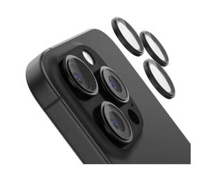 Protector de cámara Belkin ScreenForce para iPhone 16 Pro y Pro Max, vidrio templado 9H, 3 piezas