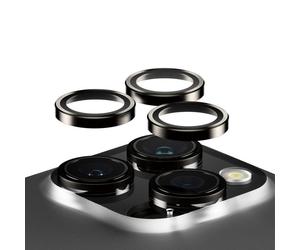 Protector de cámara metálico PanzerGlass Hoops para iPhone 15 Pro y Pro Max