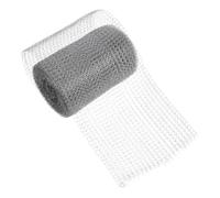 Protector de Canaletas de Acero Inoxidable, Rollo 236, 2x5, 1 Pulgadas | Malla Perforada, Color Plata, para Canalones y Bajantes Residenciales