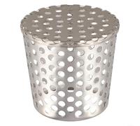 Protector de canalón de acero inoxidable para salida de drenaje de techo, boquilla de malla 304 para colador de hojas y filtro de desechos, herramienta para instalación para sistemas de fontanería