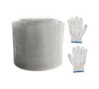 Protector de canalón de aluminio que protege las canaletas de hojas y escombros, fácil de cortar y (12,7 cm x 6 m)