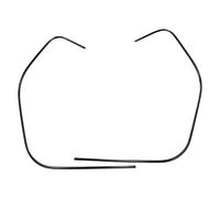Protector de cantos/tubo ranurado para pierna izquierda + derecha, negro para Vespa GT, GTS, GTV 125-300 ccm