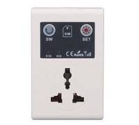 Protector de capacidad de voltaje ajustable, interruptor temporizador multifunción con ABS de alta calidad para una protección confiable contra
