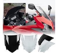 Protector de carenado para Parabrisas de Motocicleta Compatible con H-Onda CBR500R CBR 500 R CBR-500-R 2013 2014 2015 Winscreen Wind Deflector Double Bubbler Flyscreen Protector (Fumar)