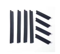 Protector de carrocería 8 Unids/Set Tira Protectora De Puerta Coche Barra Choque Automática Parachoques Embellecedor Borde Protector Esquina Rozaduras(Black)