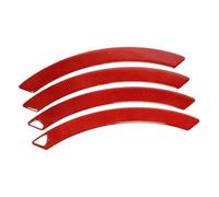 Protector de Cejas de Arco de Rueda de Coche para BMW i4 G26 2023 2024 2025,Impermeable Anti-arañazos La Ruedas La Ceja Arco Trim Pegatinas,C-Red