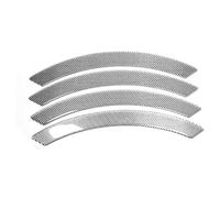 Protector de Cejas de Arco de Rueda de Coche para Clio IV 2012 2013 2014 2015 2016,Universal Impermeable Anti-arañazos La Ruedas La Ceja Arco Trim Pegatinas,B-Silver