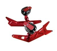 Protector De Chasis CNC para Motocicleta, Almohadilla Anticaídas, Protección para para Ninja 300 250 para NINJA300 para NINJA250 2013-2016 Marco Protección contra Caídas(Rojo)