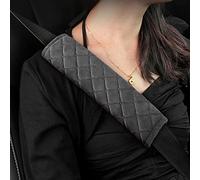Protector de cinturón de seguridad para coche, 2 almohadillas suaves y cómodas, compatibles con todos los coches, protección de cinturón de seguridad para adultos y niños (Gris)