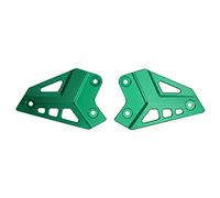 Protector de clavija de pie de motocicleta Protector de talón de aleación de aluminio de repuesto para Z900 2017 2021 Z900 Cubierta de placa de reposapiés trasero Accesorios de (Verde)