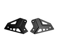 Protector de clavija de pie de motocicleta Protector de talón de aleación de aluminio de repuesto para Z900 2017 2021 Z900 Cubierta de placa de reposapiés trasero Accesorios de (Negra)