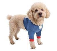 Protector de codo para perros - Soporte para piernas de perro de poliéster, manguitos antifugas, almohadillas ajustables para las piernas delanteras, almohadillas lavables para sanar callos para