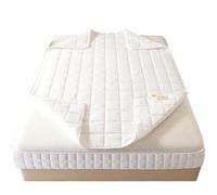Protector De Colchón Acolchado con Cremallera, Cubre Colchon Transpirable Funda para Colchon 150x190 135x190 80x190 90x200 Las Dimensiones Se Pueden Personalizar(Blanco,80x190x25cm)