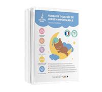 Protector De Colchón Bebé 90x190 Impermeable -Funda De cama infantil Fácil De Instalar, Suave Y Transpirable | Sábana moisés Oeko Tex - Garantía De 10 Años - Protector cuna - Cubre Colchon Bajera Cuna