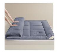 Protector de colchón de algodón suave, ropa de cama de felpa para propiedades de alquiler, hoteles, salas de estar y dormitorios (azul 5 cm, 180 x 200 cm), cómoda e hipoalergénica