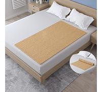 Protector de colchón de bambú, tapete de dormir plegable transpirable con base de listones, protector de vida personalizado, 0,5 x 1,2 m para mayor comodidad y apoyo
