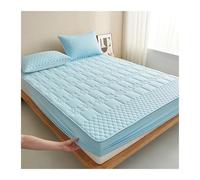 Protector de colchón Impermeable, Funda algodón, Cama Suave, sin Almohada para Colchón(Blue,150x200cm(59x79 in))