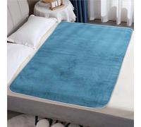 Protector de colchón impermeable para incontinencia, suave, lavable, ausente para adultos, sofá cama individual y doble, transpirable (azul 100 x 140 cm)