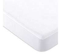 Protector de colchón para Cuna 120x60 cm, algodón 100% Impermeable, hipoalergénico, Color Blanco, Fabricado en España CoolDreams
