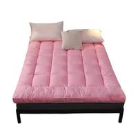 Protector de colchón plegable, suave, transpirable, antideslizante, para el hogar o el dormitorio, color rosa, 120 x 190 cm, comodidad acolchada para una máxima calidad de sueño