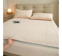 Protector de colchón transpirable e impermeable, sábana bajera ajustable a prueba de polvo y lavable, funda con cremallera completa para camas individuales, dobles, king de 120 x 190 + 15 cm, máxima