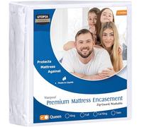 Protector de colchón Utopia Bedding, Impermeable con Cremallera