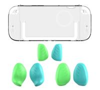 Protector de consola de juegos con empuñaduras de volante NS2 funda protectora para gamepad con mango reemplazable y mangas de piel transparente