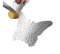 Protector De Corte De Dedo Cocina,Protector De Mano De Dedo Para Cortar, de uñas de cocina de acero inoxidable, de pulgar ajustable, defensa de dedos de cocina con patrón para cort