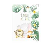 Protector de cuaderno de salud, bebé niño, color Pop PVC (Safari)