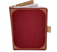 Protector de cuaderno de salud francés - tamaño A5 15 x 21 cm - solapas para guardar ordenanzas y documentos (rojo)