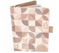 Protector de cuaderno de salud francés - tamaño A5 15 x 21 cm - solapas para guardar ordenanzas y documentos (abstracto)