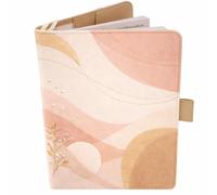 Protector de cuaderno de salud francés - tamaño A5 15 x 21 cm - solapas para guardar ordenanzas y documentos (naranja)