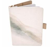 Protector de cuaderno de salud francés - tamaño A5 15 x 21 cm - solapas para guardar ordenanzas y documentos (mármol)