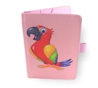 Protector de cuaderno de salud para bebé - pájaro loro - tamaño A5 15 x 21 cm - solapas para guardar recetas