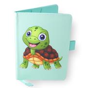 Protector de cuaderno de salud para bebé, tortuga, tamaño A5, 15 x 21 cm, solapa para guardar las órdenes